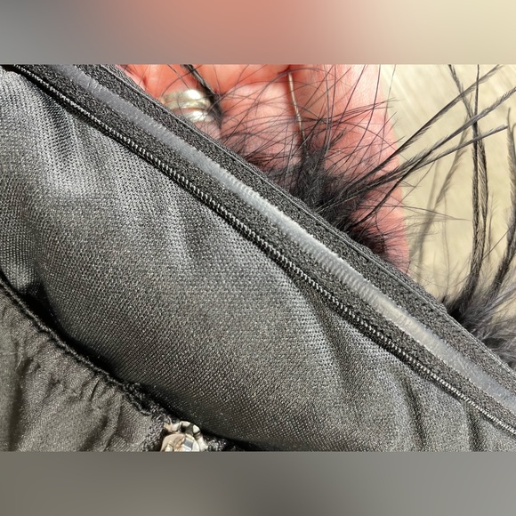 nwot Black Feather Trim Bustier corset cami top Cropped Bandeau whimsigoth - Picture 8 of 8